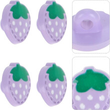 Lot de 10 boutons décoratifs violets en forme de fraise pour la couture et les loisirs créatifs, attaches plates pour vêtements