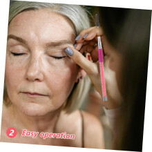 2 Mascara-Bürsten mit Kunststoffgriff und weichen Borsten, geeignet für Wimpernverlängerungen und Wimpern-Make-up.