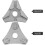 2Pcs Bike Spoke Truing Tool 6-Hole Triangular Spanner Wrenches 3