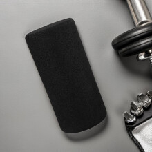 Schuimrubberen beschermhoezen voor fitnessapparatuur, 2 stuks, NBR-schuimrubberen rollerhoezen, zwart.