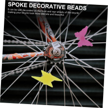 122 clips décoratifs en plastique pour rayons de roue de vélo, motifs papillon et assortis
