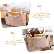 Lot de 2 sacs de rangement de chevet Dorm Essentials avec poches, Ă suspendre Ă la porte