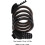 2 candados para bicicleta con cable, de acero resistente y con código de combinación de 5 dígitos. 2