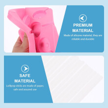 Moules à glace en silicone pour la fabrication de sucettes glacées maison, moule rond compact et compatible avec le congélateur