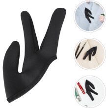 Lot de 2 gants résistants à la chaleur pour la coiffure, gants en coton à trois doigts pour fer à friser et lisseur