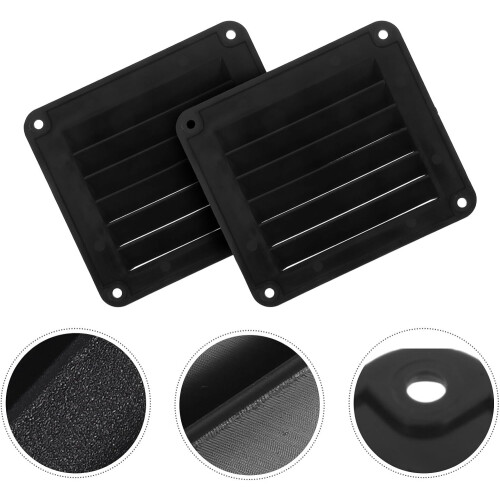 2 grilles de ventilation carrées pour bateau