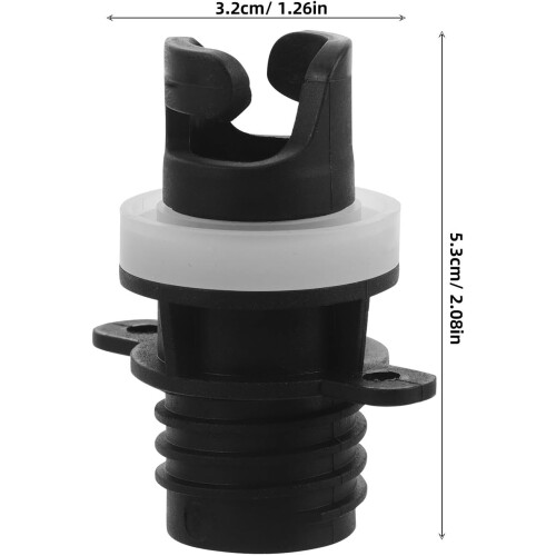 2 Stück Adapterventile für Schlauchboot-Luftpumpen, Schnellaufblaspumpenadapter 1