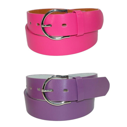 CTM Womens 35 mm Wide Basic Bridle Belt