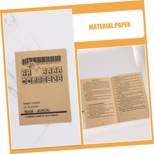 2pcs Rich Mahjong Guide Manual Book Mahjong Tutorial for Beginners English Rules Instructions 2