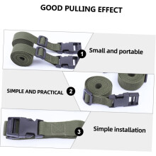 Lot de 2 sangles d'arrimage pour chargement, idéales pour le camping et l'équipement de plein air.