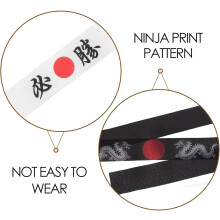 2pcs tradicional Sushi Chef Headband Artes marciais acessórios traje poliéster design japonês