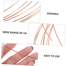 T2 16 Gauge Bare Copper Wire 1.4mm Crafting Wire 2pcs 5m Jewelry Beading