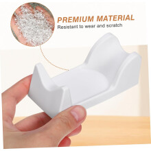 2 soportes para mangos de pulidoras de uñas eléctricas, multifuncionales, de plástico PVC, fáciles de colocar, inodoros, blancos.