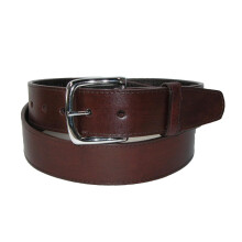 CTM Men's Leather Money Belt Removable Buckle