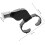 2Pcs Black Plastic Referee Whistles with Ring for Adults, Coaches 2