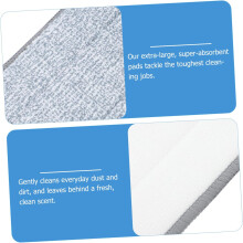 2 wiederverwendbare Mikrofaser-Wischmopp-Pads, Ersatz-Wischmoppköpfe für die Bodenreinigung, Haushaltsreinigungsgeräte