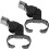 2Pcs Black Plastic Referee Whistles with Ring for Adults, Coaches 8
