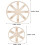 2pcs Wooden Candle Wick Holders Round Centering Device 2