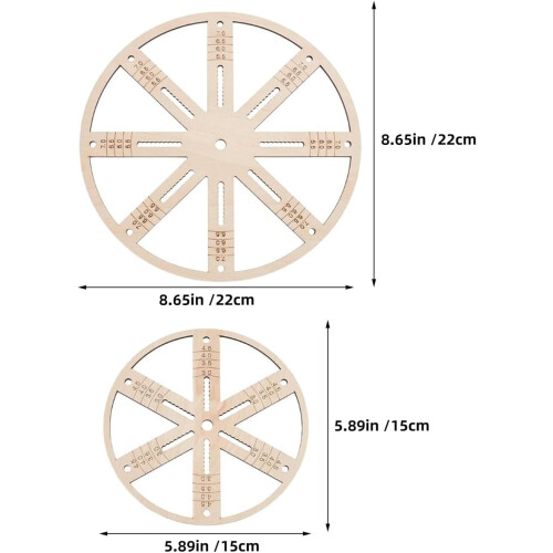 2pcs Wooden Candle Wick Holders Round Centering Device 1