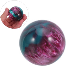 2 Stück 50 mm lila Amethyst-Harz-Baoding-Kugeln Handübungen Stressabbau f