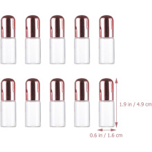 20 Glas-Rollflaschen für ätherische Öle, Parfümflaschen, auslaufsichere Reisebehälter mit Deckel
