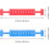 Set scoretellers voor tafelvoetbal, rode en blauwe mini-scoretellers 4