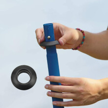 2 jeux de 8 anneaux de fixation noirs pour pagaie de kayak, accessoires de pagaie, anneaux anti-gouttes pour bateau