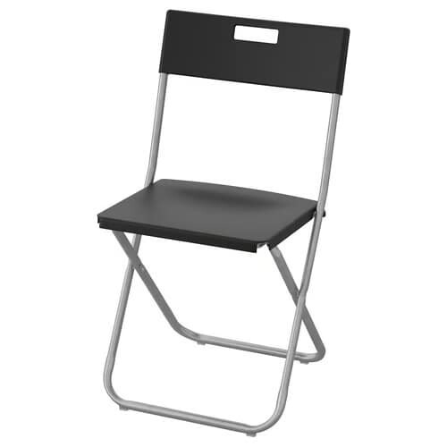 IKEA GUNDE Folding Chair-Black