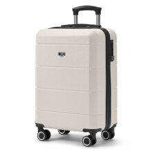 LUGG 20 Inch Jetset Lightweight Travel Carry On Suitcase, 55 x 35 x 23 cm, 37L, Stone