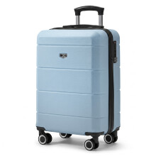 LUGG 20 Inch Jetset Lightweight Travel Carry On Suitcase, 55 x 35 x 23 cm, 37L, Slate Blue