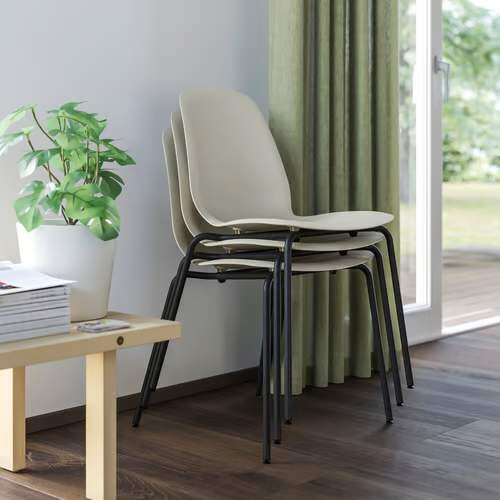 IKEA SKÅLSTA Dining Chair Beige/Black 2