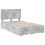 VidaXL vidaXL Bed Frame Concrete Grey 120 x 190 cm Engineered Wood 4