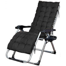 Reclining Patio Lounge Chair Outdoor Folding Lounge Chair Adjustable Backrest Garden Indoor Beach Sun Lounger