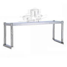 Stainless Steel Work Table Kitchen Restaurant Workshop 100x30x40 Cm Single Shelf Prep Station Silver Argento