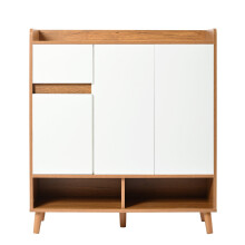 Meuble chaussures/commode - étagères réglables - pieds bois massif - 99x90x35 cm