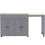 (Gray) Table bar extensible avec 6 étagères et séparateur de pièce 1