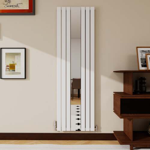 AICA (White, 1800x553mm) Vertical Mirror Radiator