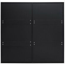 (Black) Meuble à chaussures avec 6 abattants et rangement intégré