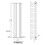 AICA (Anthracite, 1800x381mm) Vertical Mirror Radiator 3