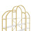 (Gold,White) Étagère 5 niveaux avec compartiments ouverts et structure en forme de nuage 3