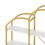 (Gold,White) Étagère 5 niveaux avec compartiments ouverts et structure en forme de nuage 8
