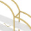 (Gold,White) Étagère 5 niveaux avec compartiments ouverts et structure en forme de nuage 6