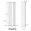 AICA (White, 1800x499mm) Vertical Mirror Radiator 3