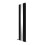 AICA (Black, 1800x417mm) Vertical Mirror Radiator 2
