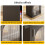(Black) Table télescopique avec 3 niveaux de rangement, table à manger multifonction 10