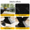 Table salle à manger extensible bois 120-160 cm, 6 pers, noir 5