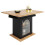 (Black) Table télescopique avec 3 niveaux de rangement, table à manger multifonction 8