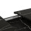 (Black) Table à manger extensible avec plateau effet bois 8