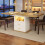 (White) Table à manger extensible avec éclairage LED, rangement, plateau MDF effet bois 8