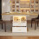 (White) Table à manger extensible avec éclairage LED, rangement, plateau MDF effet bois 10